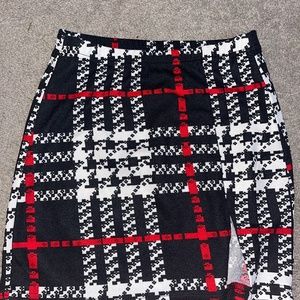 Checkered skirt